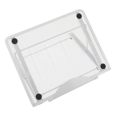 ARTIBETTER Metal Folding Laptop Rack White Computer Stand Tablet Holder Heat Dissipation