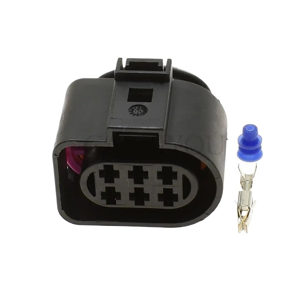 1 Set 6 Pin Way Auto Wire Cable Connector with Wires Car Male Female Sockets 1J0973833 1J0973733(Female Set)