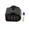 1 Set 6 Pin Way Auto Wire Cable Connector with Wires Car Male Female Sockets 1J0973833 1J0973733(Female Set) view 1