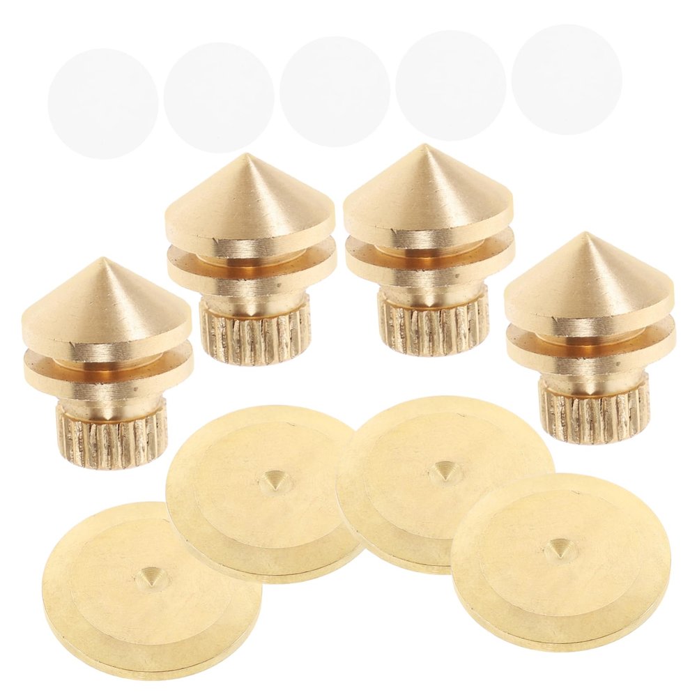 Gadpiparty 4pcs Audio Speaker Isolation Feet Speaker Spikes for Sound Isolation for Amplifiers