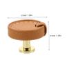 IWOWHERO Leather Dresser Knob Cabinet Pull Handle Wardrobe Handle Small Door Knobs Home Decor view 2