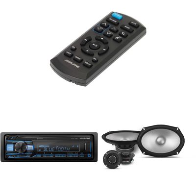 Alpine UTE-73BT, RUE-4360 Remote with 1 Pair Alpine S2-S69C Type S 6x9 Component Speakers