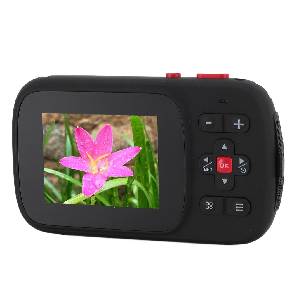 Digital Camera for Beginners, 2.5K 72MP Selfie Camera with MP3 Music Playback, 2.4in1.54in Double Screen 16X Zoom Digital Camera Built in Fill Light for Photography