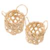 MERRYHAPY 2pcs Handmade Bamboo Lampshade Small Table Lampshades Hand-woven Decorative Ceiling Light Covers view 1