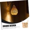 MERRYHAPY 2pcs Handmade Bamboo Lampshade Small Table Lampshades Hand-woven Decorative Ceiling Light Covers view 2