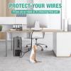 1/2 inch Split Wire Loom Tubing 10 ft Cord Protector Wires Covers Flexible Polyethylene Split Loom for Automotive, Home, Office, and Industrial Applications with Easy Installation Tool Black view 2