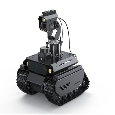 Waveshare UGV Beast ROS 2 Open-Source Off-Road Tracked AI Robot, Dual Controllers, Computer Vision, All-Metal Body, Flexible and Expandable, Compatible with Raspberry Pi 5 (Included)