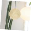 ULDIGI Rattan Chandelier Shade Boho Home Decor Ceiling Light Accessory for Girls Lamp Cover view 3