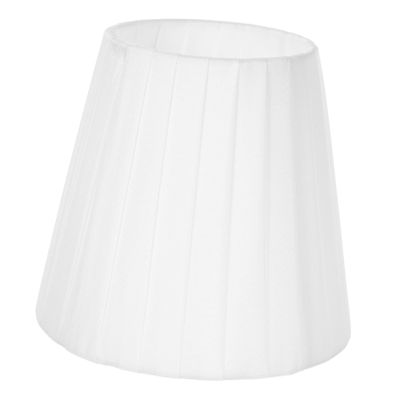 IWOWHERO Cloth Pleated Desk Lamp Shade Replacement Modern Art Decor for Bedside Clip Style Table Lamps Lightweight and Easy to Install Vintage White Fabric Design