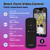 Remote Control Page Turner RF & Bluetooth Clicker for Kindle Paperwhite Oasis Scribe Colorsoft Kobo Boox e-Reader TikTok YouTube Camera iPad iPhone Galaxy Phone Tab (White) view 4