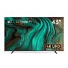FPD 43 Inch Smart TV, 4K UHD LED Flat Screen Google TV with Google Cast, Bluetooth, HDMI, Streaming Live, HDR 10, Dolby Vision, Ultra Slim Television(Canvas-Series, CG43-C3, 2025) view 1