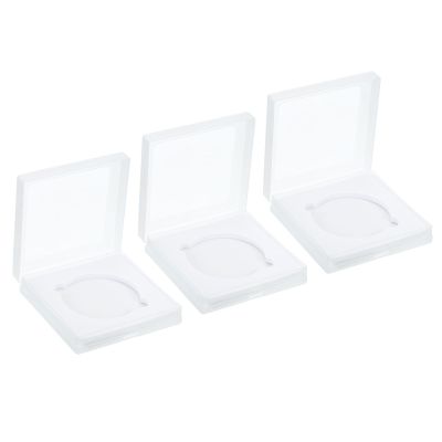 PATIKIL 58mm Lens Filter Case, 3pcs Camera Filter Case Portable Lens Filter Box Water Resistant Dustproof Plastic for Photography Filter Storage