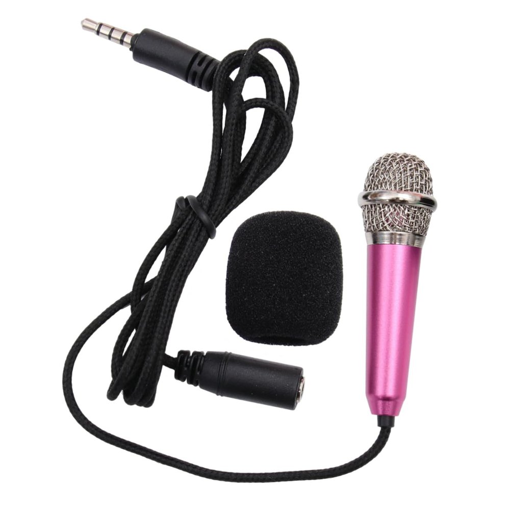 Alasum Portable Mini Wireless Microphone for Phone Pc Lightweight Handheld Karaoke Device with Dynamic Sound for Singing Chatting and Recording