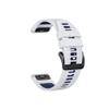 22mm 26mm Silicone Watchband Fit for Garmin Fenix 7/7Pro/7X/6X/6 Pro/5X/5 Plus/Epix/Instinct WristStrap Replaceable Bracelet(White Dark Blue,For Width 26mm) view 1