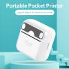 ANGGREK Mini Printer, Multifunctional Portable Connection Time Saving Thermal Photo Printer for Students for Office view 2