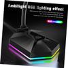 Alasum 1pc Bendable USB Microphone RGB Lighting Drive Mini Mic for Video Conference and Voice Chat Noise Desktop Mic for Home Office Use Black view 3