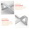 KONTONTY Aluminum Alloy Collapsible Laptop Stand Practical Desktop Heat Sink Base for Couch Bed Silver view 2