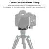 Camera Quick Release Clamp, Tripod Quick Release Clamp, Nonslip Lock, Accuracy Scale for Camera view 4