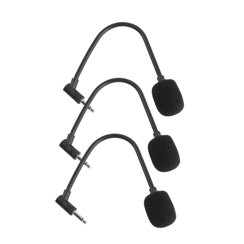 CORHAD 3pcs Microphone Computer Small Clip Microphone Mono Channels Stereo Safe Material