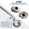 Selens Professional Light Stand Wheels Set 0.9inch/22mm,Rubber Wheels with Durable Metal Construction Foot Brake Lock for Photography Light Stand view 3