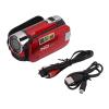 4k Camcorder, Podcast Camera, 4k Video Camera Portable Full HD 48mp Camcorder with 2.7 in 270 Rotating LCD, 16x Digital Zoom, USB and Flash Connectivity - for Travel and (Red) view 1