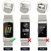 Amzpas bands for Fitbit Charge 6 Bands for Women Men, Stainless Steel Mesh Wristband with Magnet Clasp for Fitbit Charge 6 / Fitbit Charge 5 (Starlight) view 4