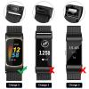 Amzpas bands for Fitbit Charge 6 Bands for Women Men, Stainless Steel Mesh Wristband with Magnet Clasp for Fitbit Charge 6 / Fitbit Charge 5 (Black) view 4