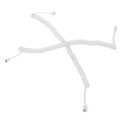 CIYODO 2pcs Coiled Telephone Cord for Landline Durable and Flexible Design for Communication Replacement for Office and Home Use
