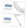 CIYODO 2pcs Coiled Telephone Cord for Landline Durable and Flexible Design for Communication Replacement for Office and Home Use view 4