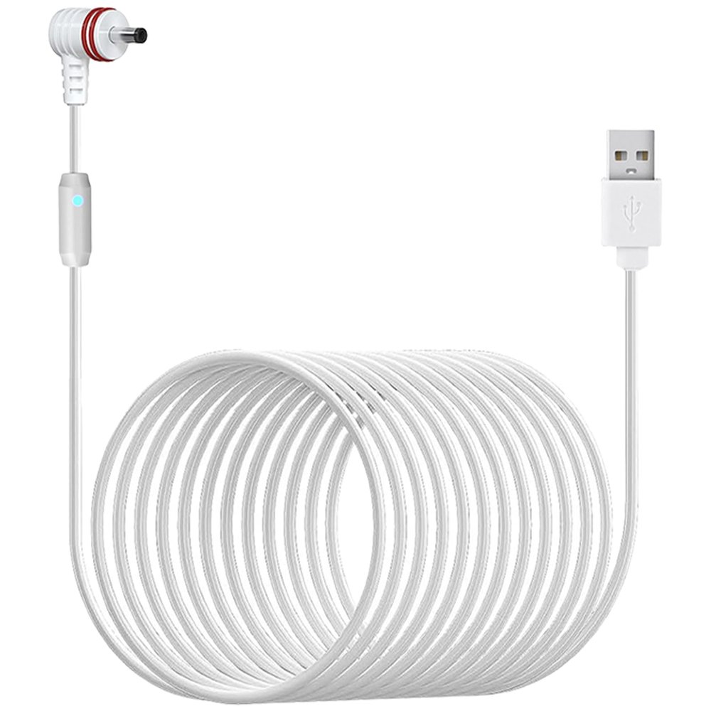 Brass Power Extension Cord Long Charging Cable Upgrades For Camera Systems Enhances Camera Positioning & Usability