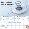 100W Multi USB Charging Cable, 6-in-1 Retractable USB C/Lightning/Micro Multi Charger Cords for iPhones, iPads, MacBook, Tablets, Galaxy, Note & More - 4Ft/1.2M 5A Fast Charging, Portable, White view 3
