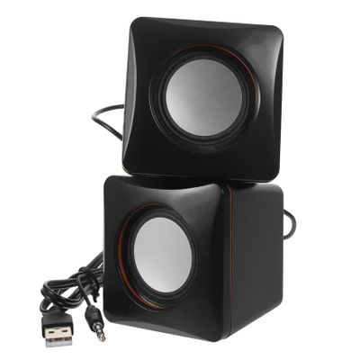 ARTIBETTER Cute Mini USB Speaker Portable Computer Speakers for Desktop Subwoofer Easy USB Plug Connectivity