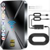 2025 Upgraded TV Antenna Indoor, 2800+ Miles Range Digital Antenna for Smart TV Indoor, HDTV Antenna for Local Channels with Amplifier, Outdoor Antenna Support 8K 4K 1080p All TVs -38FT Coax Cable view 1