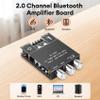Daakro ZK-1002T Bluetooth Amplifier Board,100W+100W 2.0 Channel Amp Board w/Treble/Bass Control,DC 12-24V, BT/AUX Inputs,Audio Amp Board for Home DIY Wireless Speakers,Password Free (2PCS ZK-1002T) view 3