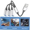BRIGHTFUFU USB to Port Splitter Cable Portable Way USB Hub for Laptop Connect Multiple Devices No Driver Required Silver for Disk Scanner Keyboard and More view 4