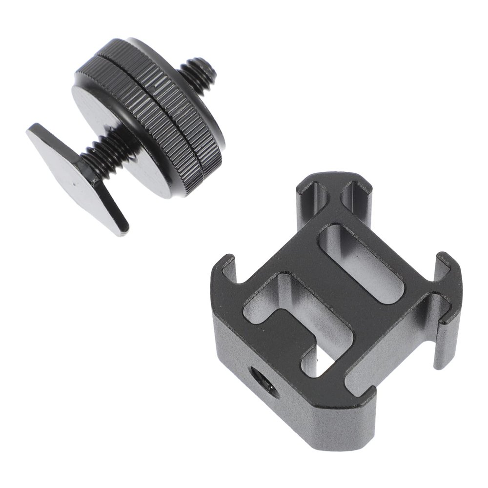 LIFKICH 1set Hot Shoe Mount Adapter for Camera Triple Shoe Port for Microphones Led Lights and Flashes for Live Streaming and Video Recording
