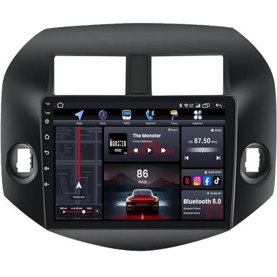 5G WiFi Car Radio for Toyota RAV4 2007-2012: 10.1 Inch Touch Screen Android Car Stereo with Wireless Carplay&Android Auto GPS Navigation Bluetooth FM RDS Audio Backup Camera SWC