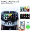 5G WiFi Car Radio for Toyota RAV4 2007-2012: 10.1 Inch Touch Screen Android Car Stereo with Wireless Carplay&Android Auto GPS Navigation Bluetooth FM RDS Audio Backup Camera SWC view 2