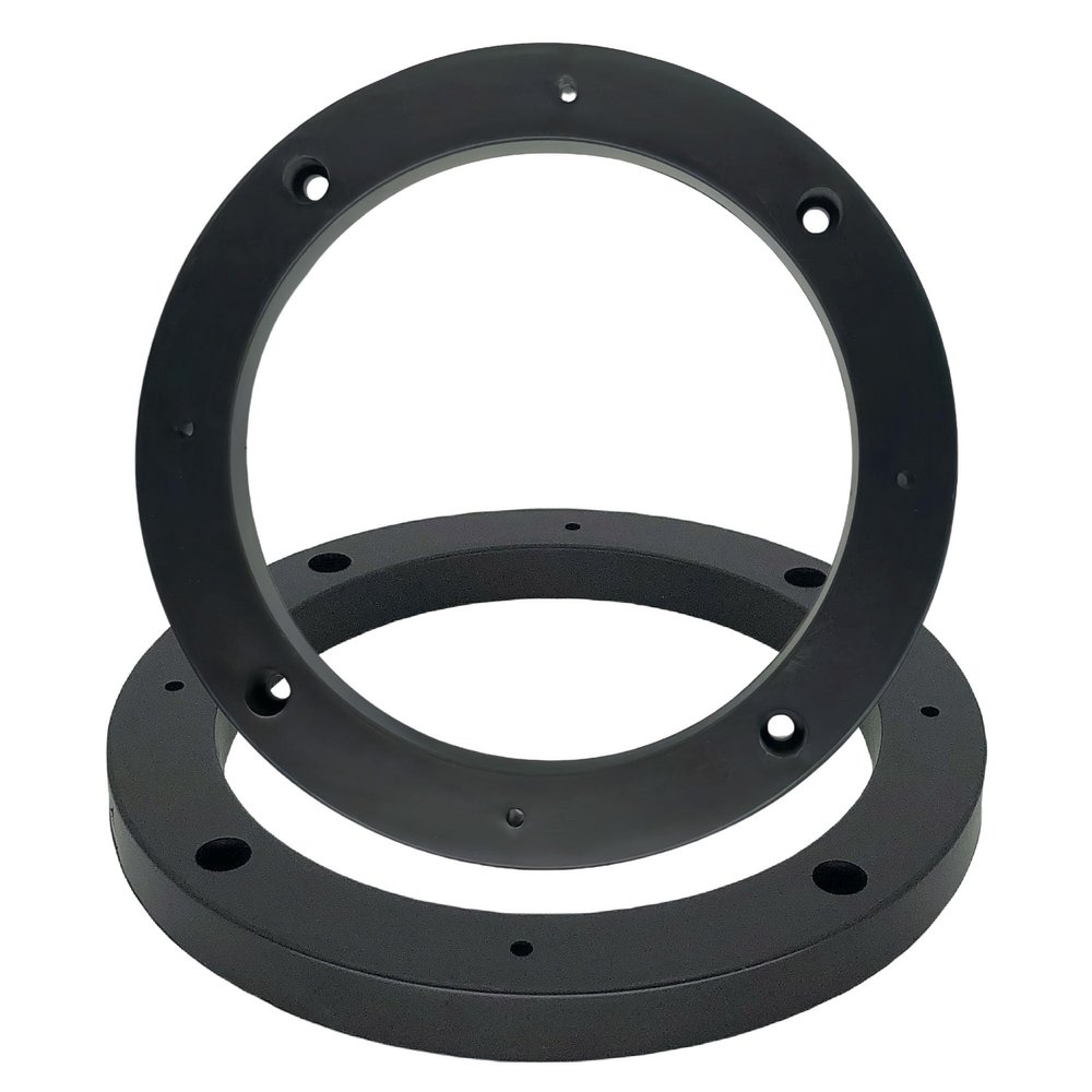 BUHBIMK 2 Pcs 5-inch Universal ABS Car Stereo 5 Speaker Spacer Adapter Ring Mounting Bracket, 0.47 Depth