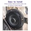BUHBIMK 2 Pcs 5-inch Universal ABS Car Stereo 5 Speaker Spacer Adapter Ring Mounting Bracket, 0.47 Depth view 4