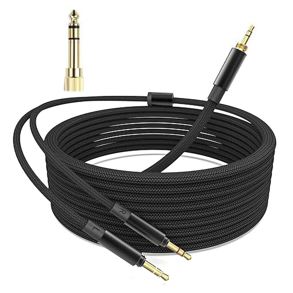 3.5mm Headphone Cable for 2nd/T5P 2nd/T5P 3nd Earphones Enjoy Clear Sound and Easy Control Cord Wire