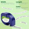 2-Pack Dymo Label Maker Refills 91330, 1/2" White Paper Label Maker Tape, Compatible with Dymo LetraTag Refills 10697 S0721510, for LetraTag 100H LT-100H 200B LT-100T QX50 Label Makers view 3
