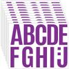 460 PCS 42 Sheets Large Letter Stickers Alphabet Numbers Bulletin Board Letters,Self Adhesive Waterproof Vinyl Stick On Letter Stickers for Poster Board Mailbox Classroom Business Decor(Purple,4 Inch) view 1