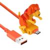 Dog Charging Cable, Funny Dog Smartphone USB Cable Cute Dog Data Cable Smartphone Charging Line Type-C, Orange view 1