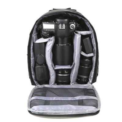 ACAGALA Camera Bag Backpack for DSLR Digital Camera Video Backpack Water Resistant Multifunctional Breathable Camera Bags (Grey)