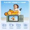 Digital Camera, 44MP Full HD 1080P Point and Shoot Camera with 64GB Card, Anti Shake 16X Zoom Compact Volg Cameras, Portable Small Camara Gift for Kids, Ages Teen Girl Boy - Green view 2
