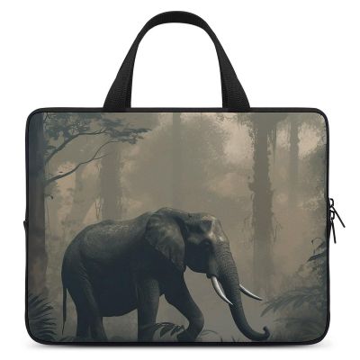 Laptop Case Sleeve 15inch Shockproof Laptop Case Forest Elephant Laptop Sleeve Carrying Case