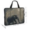 Laptop Case Sleeve 15inch Shockproof Laptop Case Forest Elephant Laptop Sleeve Carrying Case view 2