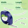 20-Pack Paper White Tape Replacement for Dymo Label Maker Refills 1/2" x 13' LetraTag Paper Label Tape 91330 Compatible with Dymo LetraTag LT-100T LT-100H LT-200B view 2