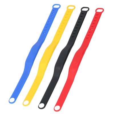 Dioche IC Card Wristband, 4PCS NFC Colorful Silicone Bracelet Rewritable Access Control Wristband for Swimming Pool Sauna Room Hotel